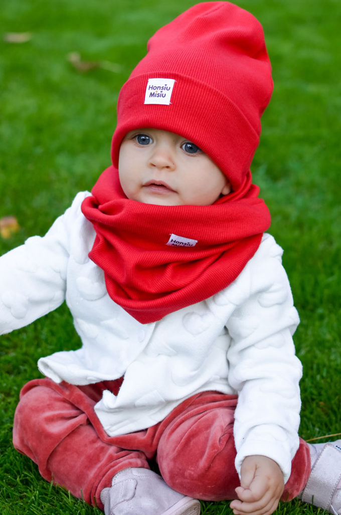 czapka zimowa niemowlęca