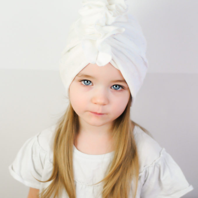 czapka turban dla dziewczynki