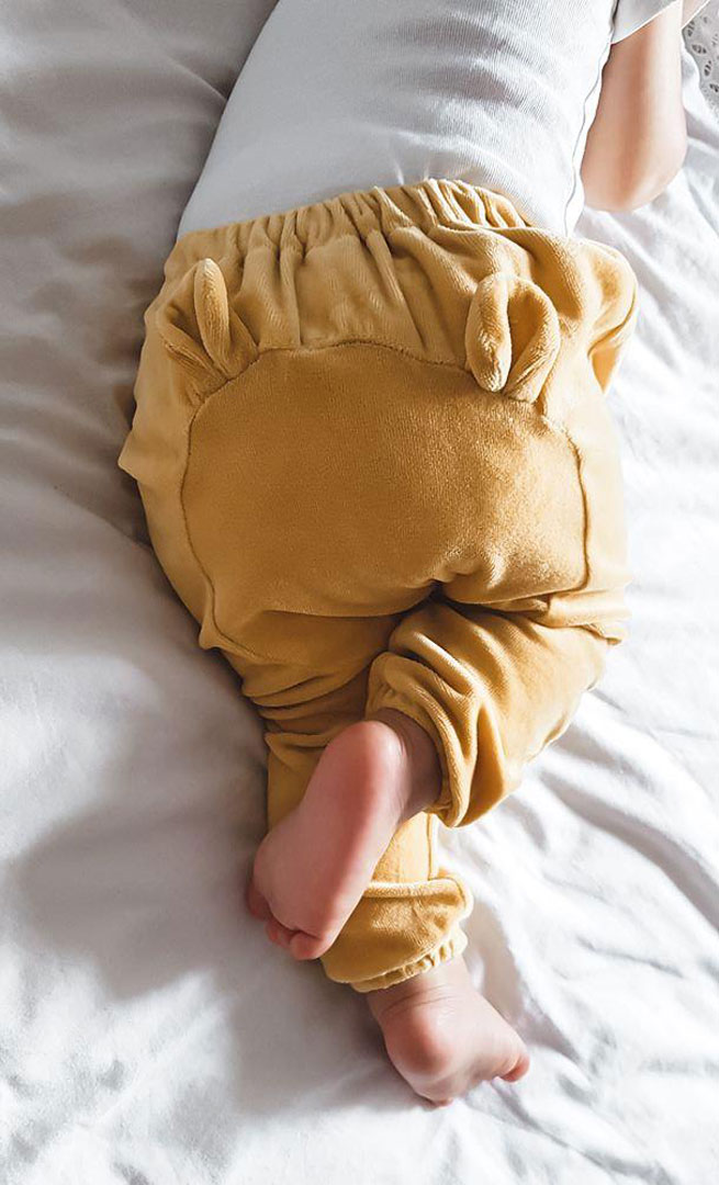 welurowe ubranka dla niemowląt