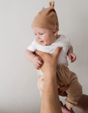 czapka niemowlęca uszki