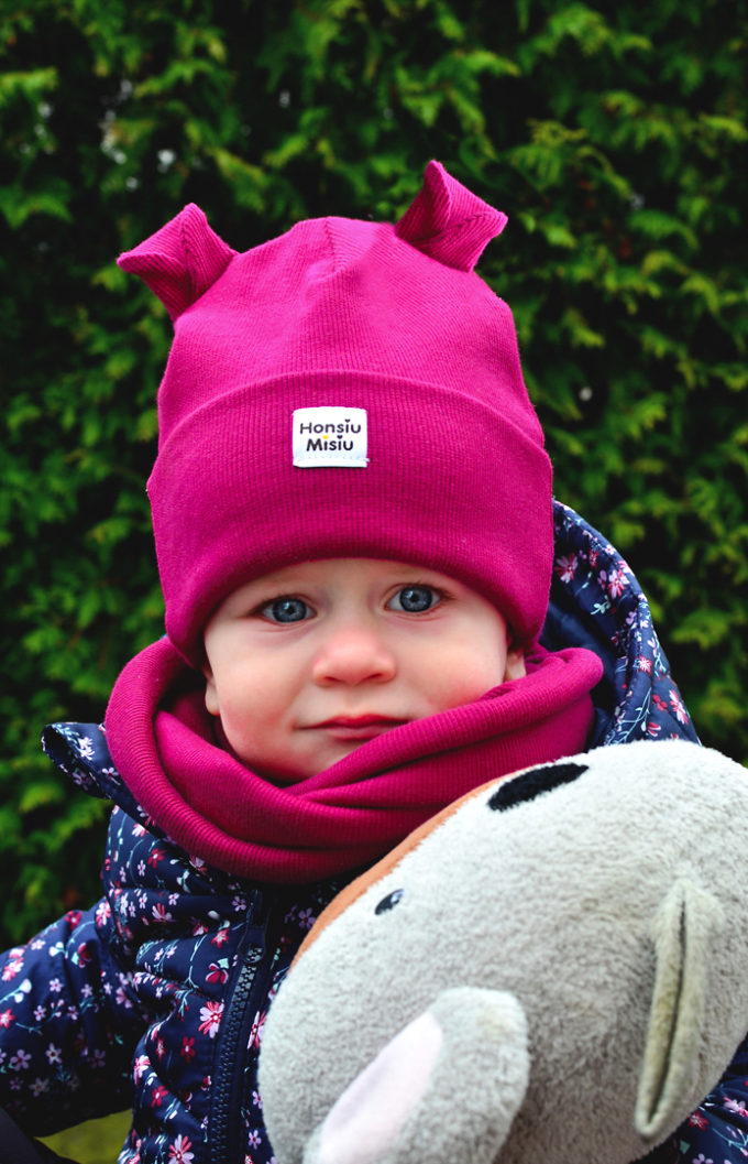 czapka niemowlęca z uszami