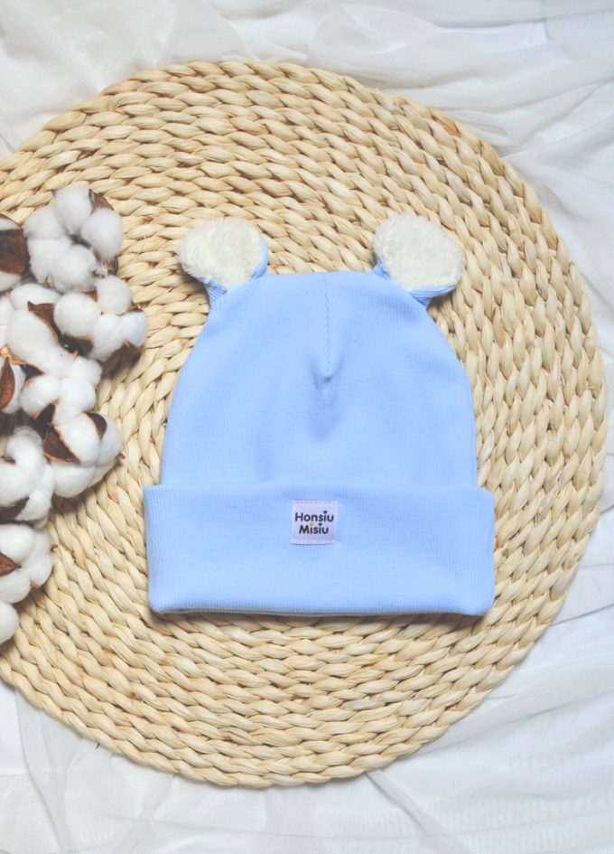 czapka wiosenna dla dziecka baby blue
