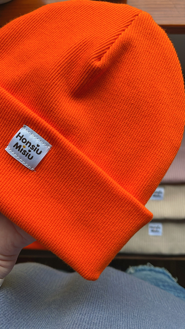 czapka dla dziecka pomarańczowa